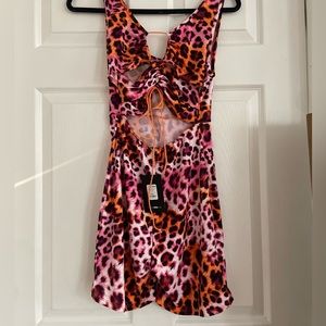 NEW- Lacey Leopard Romper